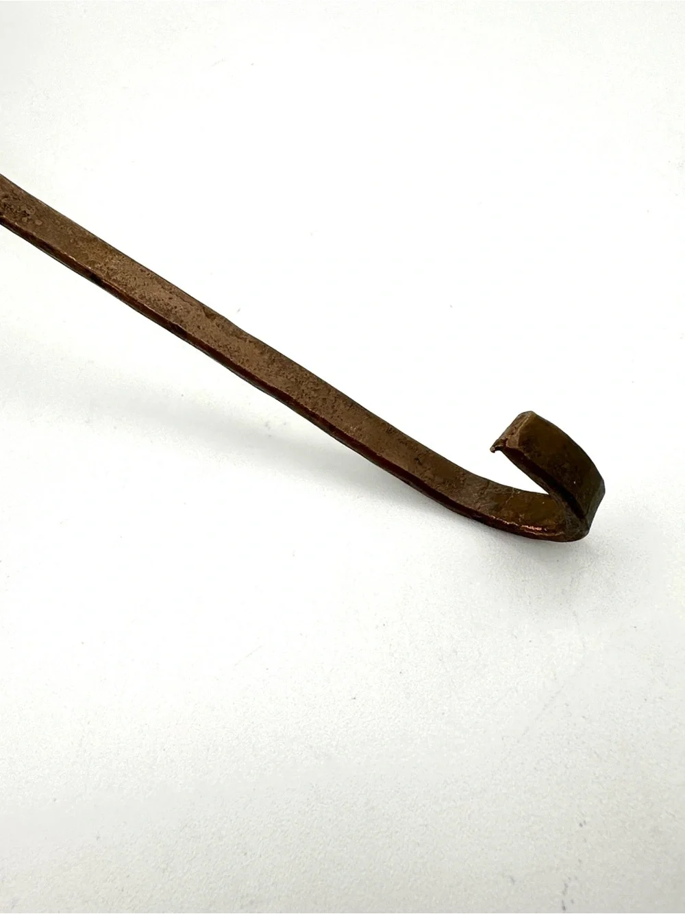 Solid Hammered Copper Ladle. 12”